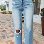 Flare Cut Ripped Jeans Size 26 Photo 0