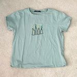 Zaful Blue Plant Bottle Shirt Photo 0