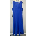 Kay Unger  Melinda High Low Gown Blue Sz 12 NEW Photo 1