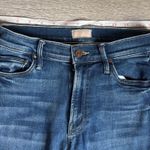 MOTHER The Insider Crop Step Fray Flared Jeans in Sweet And Sassy 25 Blue Photo 8