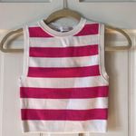 ZARA Pink And White Stripe Top Photo 1