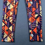 LuLaRoe  Leggings One Size Halloween Print Orange Purple Skull Witch Geometric‎ Photo 1