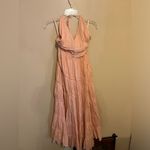 Boston Proper  pink peach maxi halter dress Photo 4