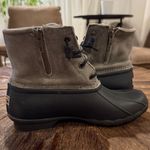 Sperry Black & Gray Saltwater Topsider Waterproof Rain Ankle Boot Photo 6