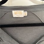 Nation Ltd  Willa Top in Gray Pima Cotton Size XS Photo 3