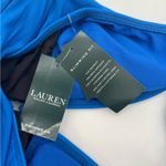 Ralph Lauren LAUREN  Swimsuit One Piece Size 4 Colorblock Plunge Glamour Swim NWT Photo 4