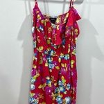 Rue 21 Red floral ruffle sundress size large Photo 4