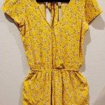 American Eagle  Floral Yellow Romper Photo 0
