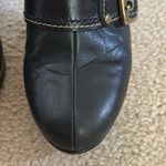 Coach Black Leather Buckle Clogs sz 8 Photo 2