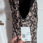 Forever 21  Black and Cream Floral Backless Dress Photo 4