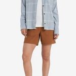 Carhartt Womens Plaid Flannel Button Down Sz XL Rugged Flex Blue Neptune Photo 0