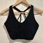 Aerie Offline by  Black Minimal Support Strappy Sports Bra Photo 0