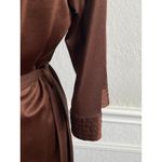 Vintage Moodsetter Satin Robe Chocolate Brown Boudoir Lounge Long Robe Size M Photo 5