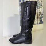 Marc Fisher  Secrit Black Leather Studded Knee-High Boots Size 8.5 Photo 1