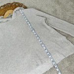 Athleta  Rest Day Hoodie Sweater Knit Light Gray Pima Cotton Silk Blend Size XS Photo 12