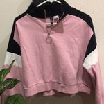 H&M π¦4/$25 Divided zip crop sweatshirt size L Photo 0