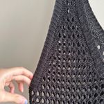 Black Crochet Beach Coverup, Maxi Dress, Size Medium/Large Photo 7