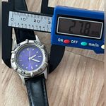 Fossil  Ladies Watch Black Leather Strap Purple Dial Luminous Hands Photo 7
