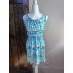Lilly Pulitzer Womens Dress Size XS Blue Sleeveless High Tide Cori Beach Photo 5