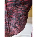 Valerie Bertinelli  Jacket XL Burgundy Blazer Zip Wool Blend Photo 3