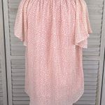 Chiffon Cheetah Print Boho Blouse Pink/White Photo 2
