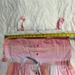 Tanya Taylor Size 16 Pink Tiered Claire Sun dress Pastel Stripe Coastal Wedding Photo 11