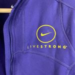Nike Livestrong Purple Zip Up Athletic Sport Long Sleeve Jacket S Photo 3