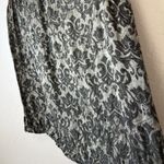 Raaga Vintage Embossed Geometric Blouse Tank Goth Whimsigoth Boho Fairy Small Black Photo 3