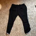 Urban Outfitters 💜 White striped black Athleisure pants Photo 2