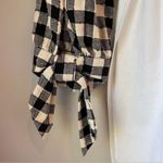 ZARA  Plaid Block Gingham Black & White Mini Dress Photo 5