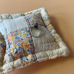 Silver plated Heart Shape Each Side Black Gemstone Ring Size 8 Slightly Over Photo 3