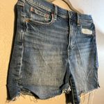 Gap Women's Blue Jean Shorts SZ 28/6 Tall High Rise 4”Short Frayed Big and Tall Photo 3