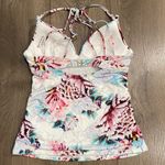 Athleta  Aqualuxe Lotus Floral Print Strappy Back‎ Tankini Swim Top Size XXS/XS Photo 1