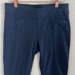 Athleta Metro Skinny Straigh Navy Yoga Leggings Style 138452 Small Photo 3