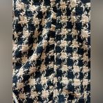 House of Harlow 1960 Mini Skirt Tweed Houndstooth Tan Black Women's large Photo 6