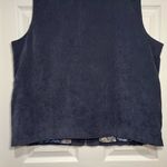 Susan Graver Size 2x Navy Blue Quilted Zip Up Vest Photo 6