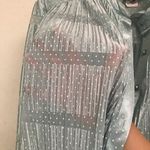 Vintage Discovery seafoam polkadot oversized robe dress 8* Blue Photo 10