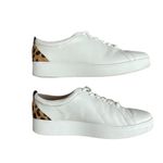 FitFlop  Rally Leopard Back Leather Trainers Sneakers Women’s Size 7.5 Comfy Photo 4
