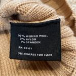 Carlisle  Merino Wool Longline Tabard
Duster Button Ribbed Cardigan Camel Sz M Photo 6