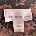 Susan Graver Womans Blazer Jacket Size 2x Dark Florals Romantic Jacquard Photo 5