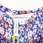 BCBGeneration Microfloral Tiered Chiffon Tank Top Sz M Photo 1