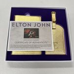 NEW Elton John Luggage Tag & Passport Wallet Set W/ Gift Box & Authenticity Card Photo 2