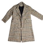 Free People Adore You Plaid Women's Long Coat Size: S Photo 1