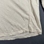 G.H. Bass & Co. Shirt Womens Large Beige Henley 3/4 Sleeve Casual Cotton Top Photo 5