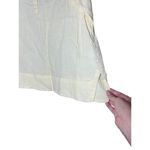 J. JILL Womens Lightweight 100% Linen Yellow White Striped Peasant Tunic Size M Photo 3