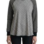 Loft  dressy black and white long sleeve blouse Photo 0