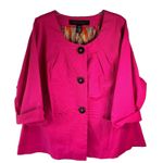 Apostrophe Jacket Women's Size 24W Pink Boho Preppy Photo 0