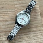 Bulova Vintage Ladies Watch White Dial Stainless Stretch Bracelet New Crystal Photo 4