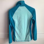 Columbia  Two Tone Blue Quarter Zip Long Sleeve Fleece Pullover Photo 1