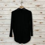 Anthropologie Dolan Saros Mixed Media Draped Blouse - Black - XS Photo 6